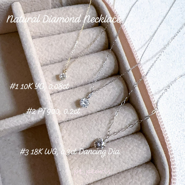 限定價🇯🇵 天然鑽石8份 / 20份 / 30份頸鏈 |  Natural Diamond 0.08 / 0.2 / 0.3ct Necklace