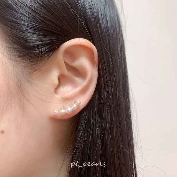 彩凜品質 3.5-5.5mm Akoya 設計款耳環 | Sailin Quality 3.5-5.5mm Akoya Special Design Earrings