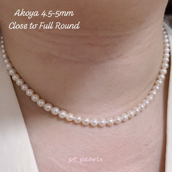 (直播價) 極光 Akoya 櫻花粉色 4.5-5mm 珠鏈 | Aurora Akoya Sakura Pink 4.5-5mm Pearl Strand