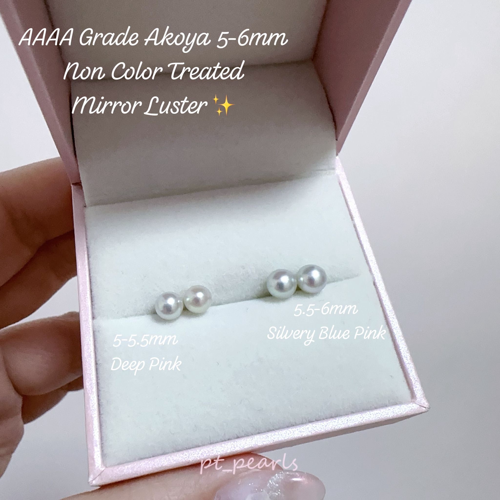 (Summer Sale) AAAA Grade 5-6mm Akoya耳環 | AAAA Grade 5-6mm Akoya earrings