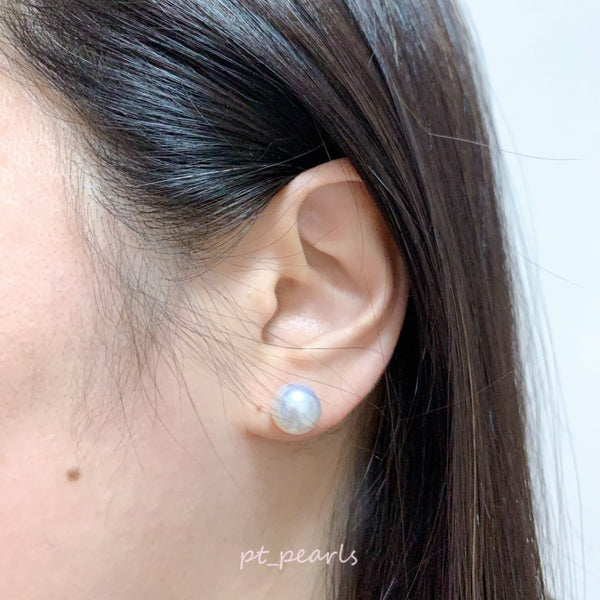 (限定價) 頂級鏡面 南洋澳白10-11mm 耳環  | Top Luster South Sea White Pearl 10-11mm Earrings