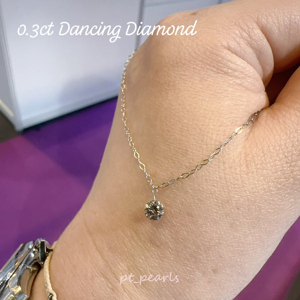 香港展限定🇯🇵 30份Dancing Diamond頸鏈 | 0.3ct Dancing Diamond Necklace