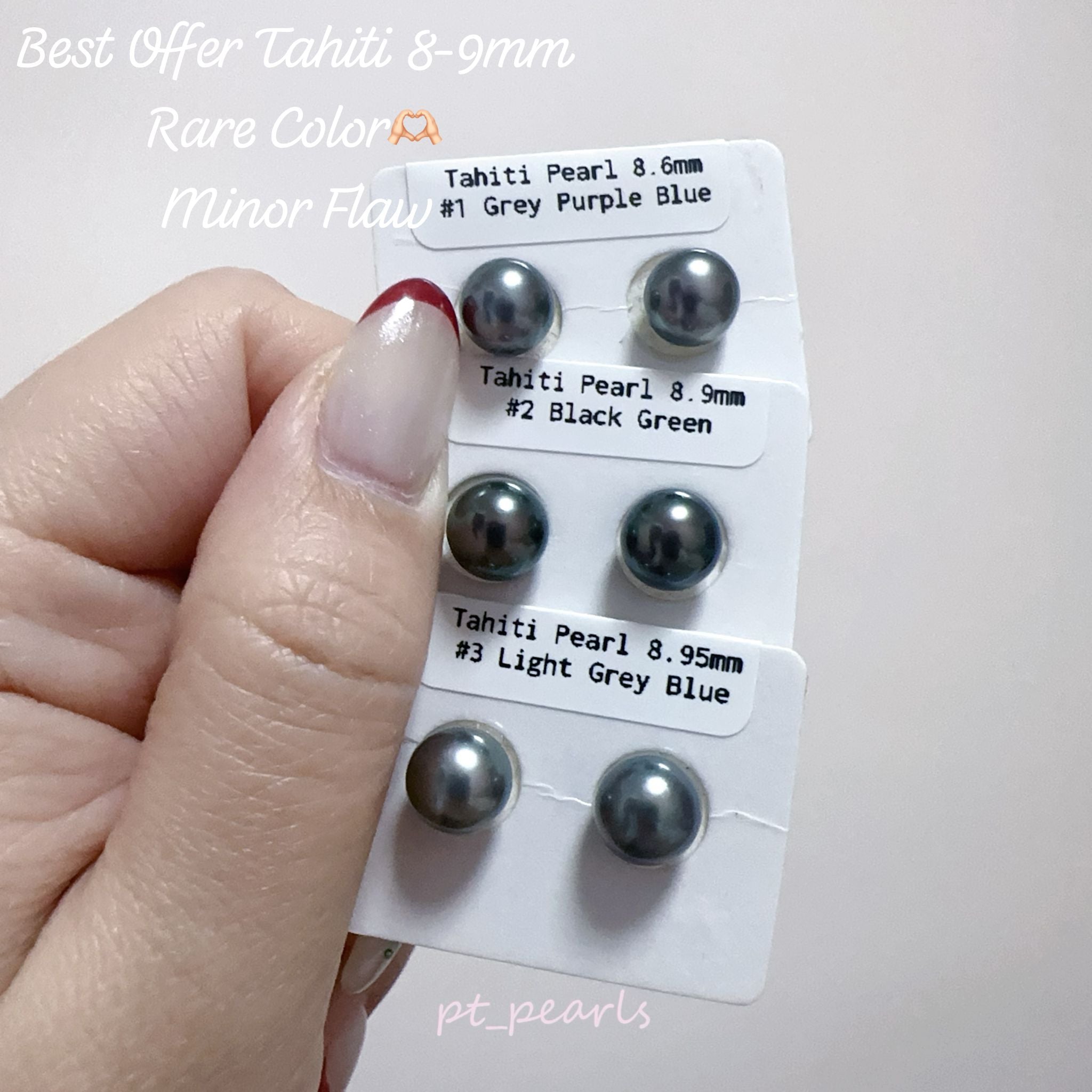 超特價 極光大溪地 8-9mm 耳環 | Best Offer Aurora Tahiti Pearl 8-9mm Earrings