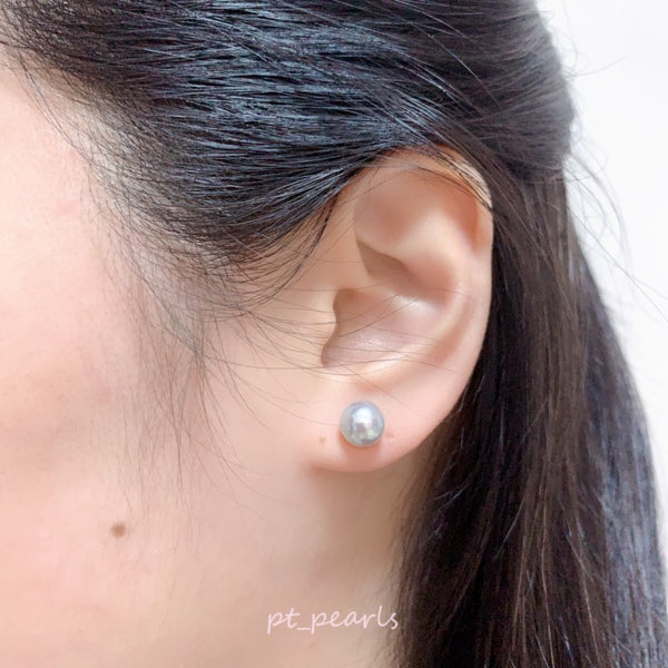 超特價 無調色 極鏡面 Akoya 8-8.5mm 耳環 | Special Offer Mirror Luster Akoya 8-8.5mm Earrings