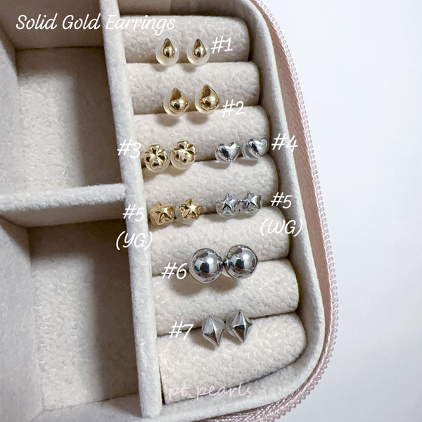 日本製🇯🇵 素金14K / 18K 耳環 | Made in Japan 🇯🇵 Solid Gold Earrings in 14K / 18K