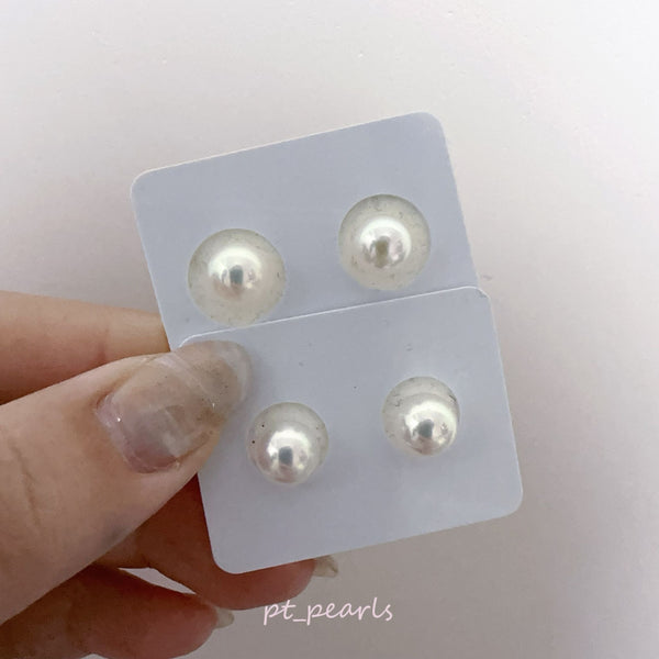 Akoya 極光天女 無調色 7.5 / 7.7mm耳環 連真科研大證書 | Akoya Aurora Tennyo Non Color Treated 7.5 / 7.7mm Earrings with Japan PSL certificate