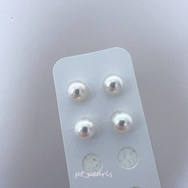 AAAA級 極光 Akoya 8.5-9mm 耳環 | AAAA Grade 8.5-9mm Akoya Earrings