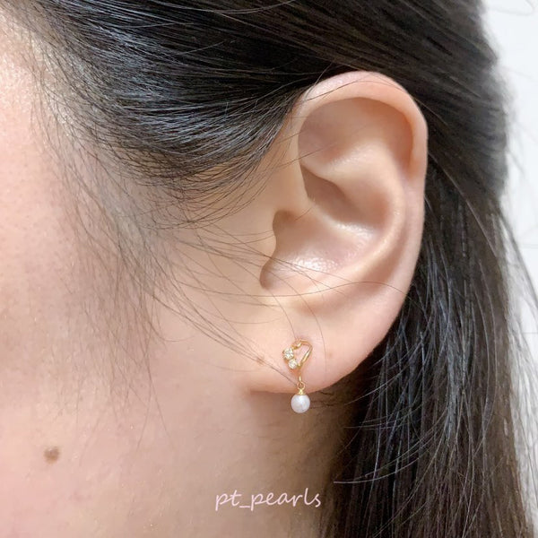 極光Akoya 3-3.5mm 配鑽耳環 | Akoya 3-3.5mm Earrings with Diamond