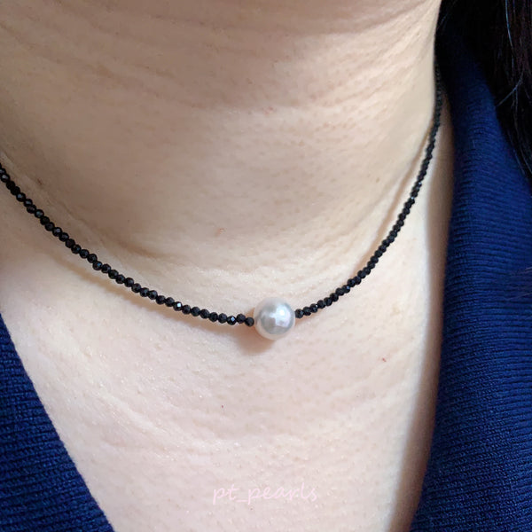 日本珍珠 Akoya / 大溪地配半寶石頸鏈 | Akoya / Tahiti & Gemstones Strand
