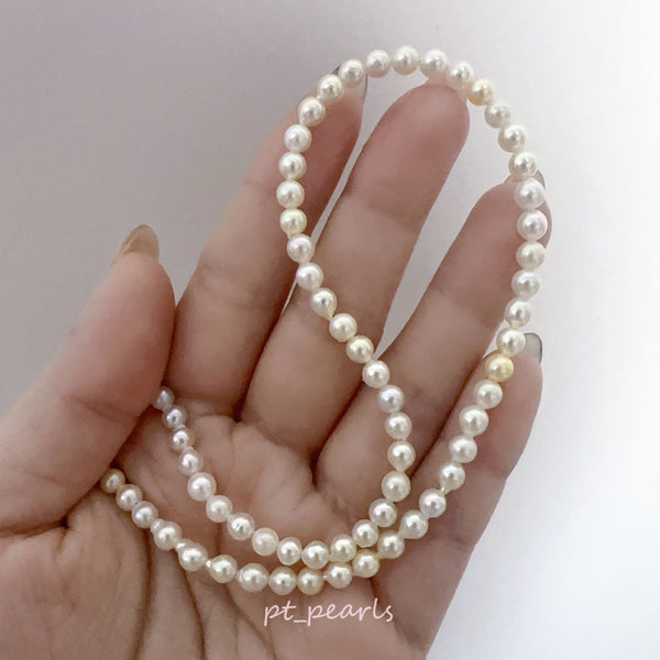 極光日本珍珠 Akoya 4.5-5mm 糖果色珠鏈 | Aurora Akoya 4.5-5mm Candy Color Pearl Strand