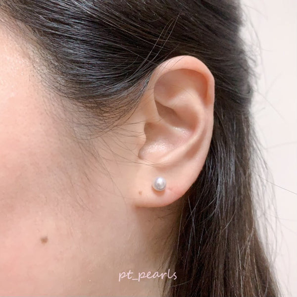 證書級 頂級Akoya 5.5-6mm 耳環 | Certificate Grade Top Grade Akoya 5.5-6mm earrings