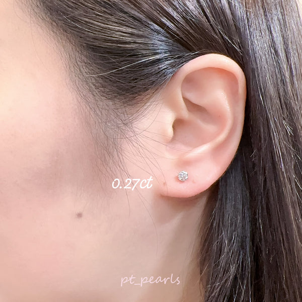 香港展限定🇯🇵 八心八箭54份鑽石耳環 連PT900配件 | Heart & Cupid 0.54 carat diamond earrings with PT900 setting
