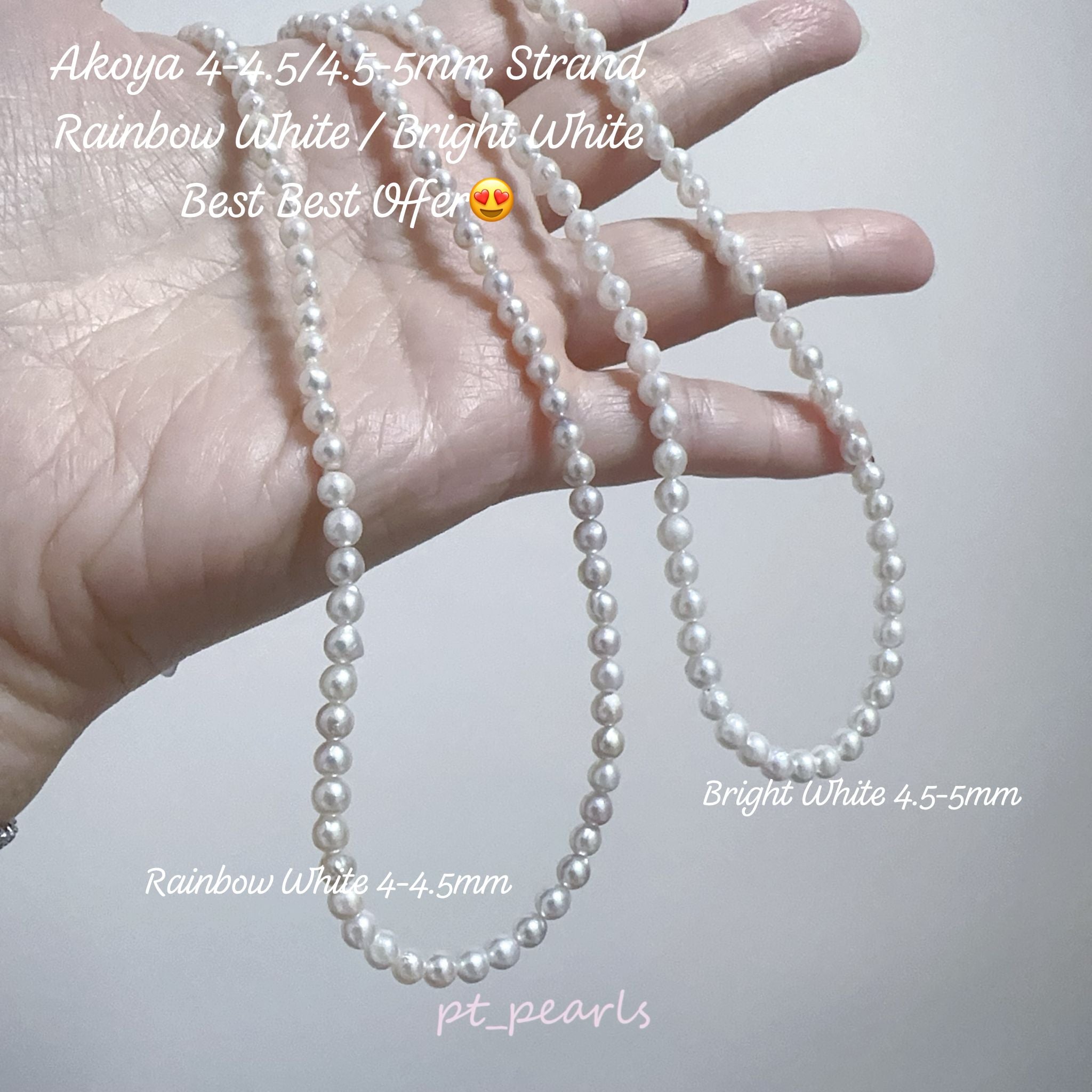 超特價 極光日本珍珠 Akoya 4-5mm 珠鏈 | Best Offer Aurora Akoya 4-5mm Pearl Strand