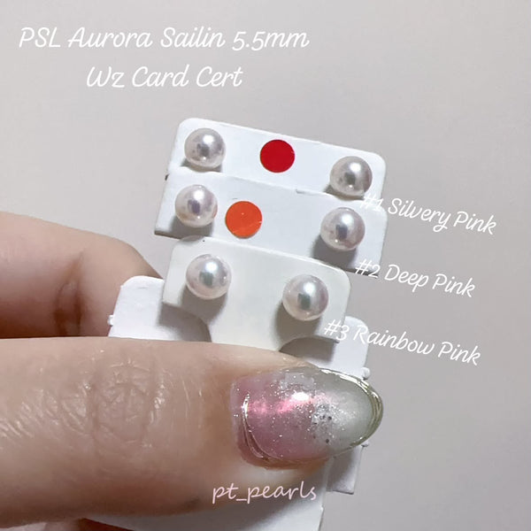 真科研小卡 極光彩凜5.5mm 耳環 | PSL Card Cert Sailin 5.5mm Ear Studs
