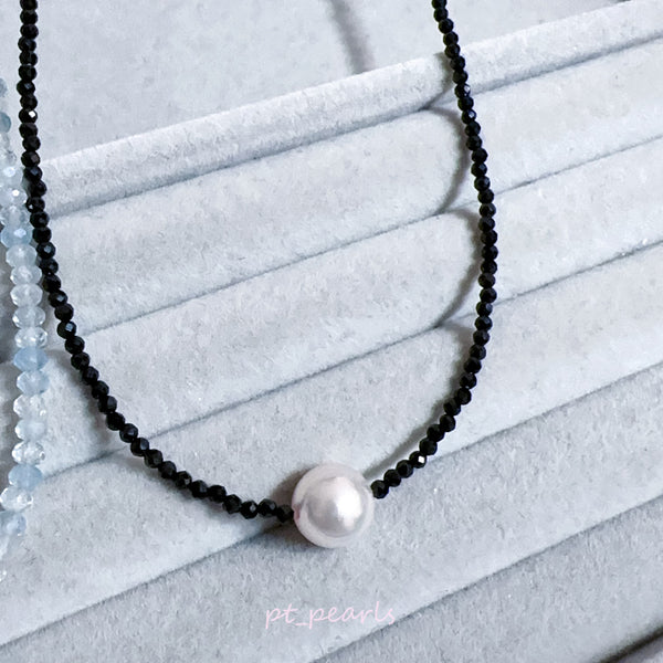日本珍珠 Akoya / 大溪地配半寶石頸鏈 | Akoya / Tahiti & Gemstones Strand