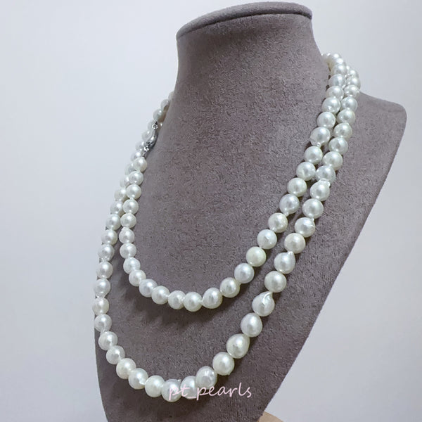 (香港展限定)  極光 Akoya 無調色 7-7.5mm 80cm珠鏈 | Aurora Akoya Non Color Treated 7-7.5mm 80cm Pearl Strand