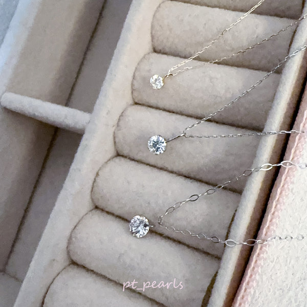限定價🇯🇵 天然鑽石8份 / 20份 / 30份頸鏈 |  Natural Diamond 0.08 / 0.2 / 0.3ct Necklace