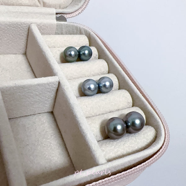 AAAA級 頂級大溪地 8-10mm 耳環 | Top Grade Tahiti Pearl 8-10mm Earrings