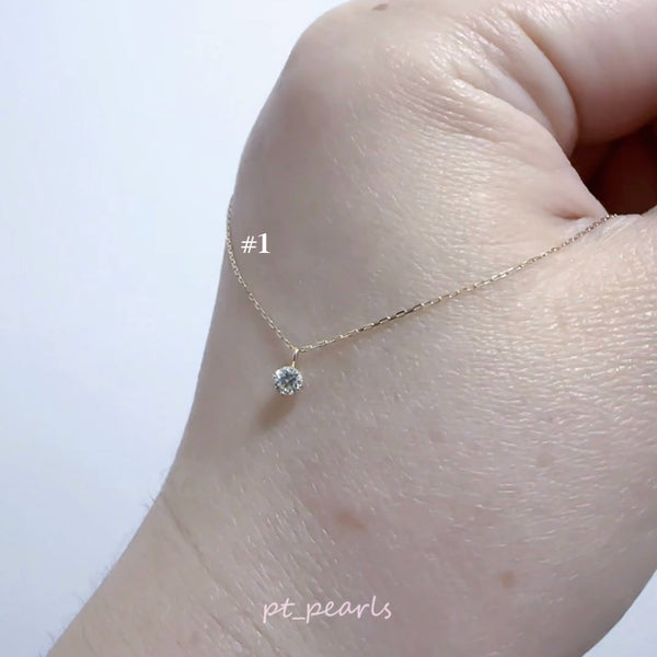 限定價🇯🇵 天然鑽石8份 / 20份 / 30份頸鏈 |  Natural Diamond 0.08 / 0.2 / 0.3ct Necklace