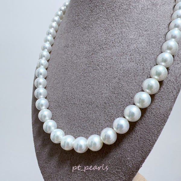 極光 Akoya 亮白色 8.5-9mm 珠鏈 | Aurora Akoya Bright White 8.5-9mm Pearl Strand