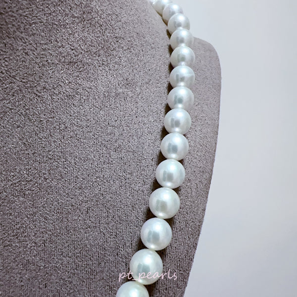 極光 Akoya 亮白色 8.5-9mm 珠鏈 | Aurora Akoya Bright White 8.5-9mm Pearl Strand
