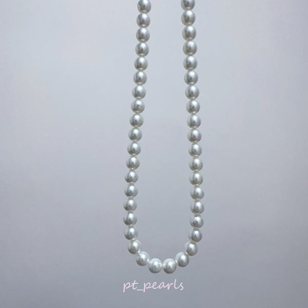 極光 Akoya 亮白色 8.5-9mm 珠鏈 | Aurora Akoya Bright White 8.5-9mm Pearl Strand