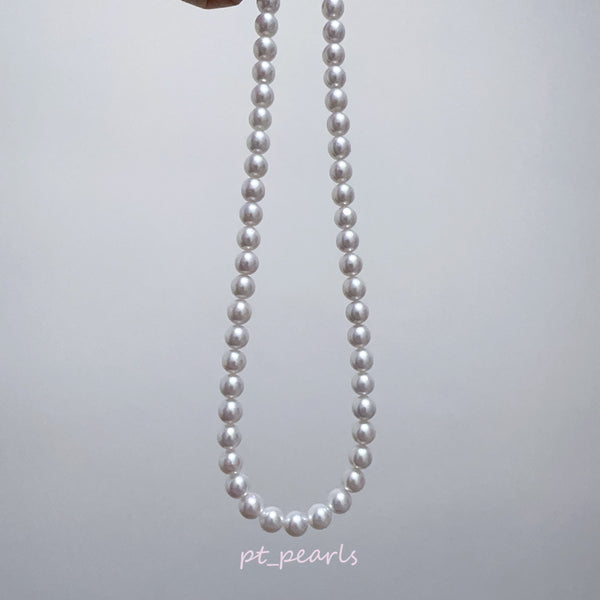 (限定價)  天女粉色 證書級 Akoya 7.5-8mm 珠鏈 | Tennyo Pink Certificate Grade Akoya 7.5-8mm Pearl Strand