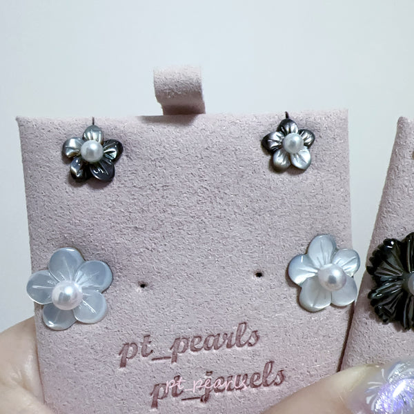 (限定價）極光Akoya 配貝母耳環 | Aurora Akoya with Mother Pearl Earrings
