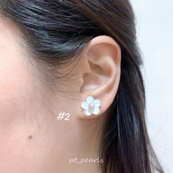 (限定價）極光Akoya 配貝母耳環 | Aurora Akoya with Mother Pearl Earrings