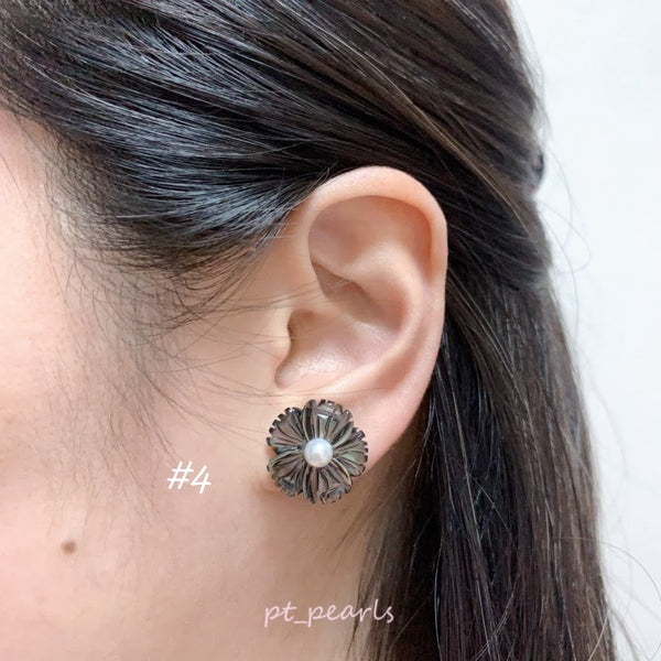 (限定價）極光Akoya 配貝母耳環 | Aurora Akoya with Mother Pearl Earrings