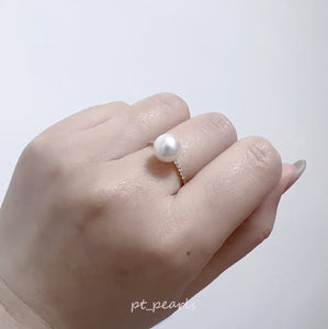 Akoya 3-5.5mm / 8-8.5mm 配鑽戒指| Akoya 3-5.5mm / 8-8.5mm with Diamond Ring