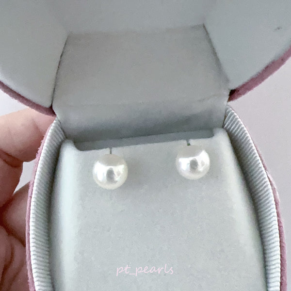 Akoya 極光天女 無調色 8.3mm耳環 連真科研大證書 | Akoya Aurora Tennyo Non Color Treated 8.3mm Earrings with Japan PSL certificate