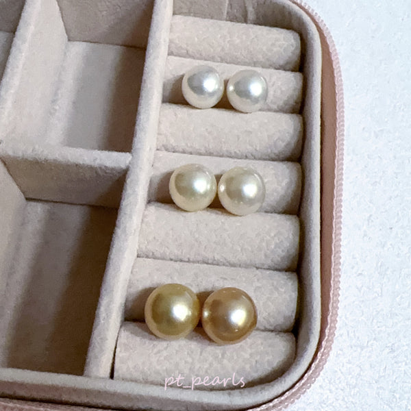 AAAA級極光南洋濃金金珠 / French Rose珍珠 9-10mm 配18K配件 | AAAA Grade Aurora South Sea Deep Gold / French Rose Pearl 9-10mm with 18K setting