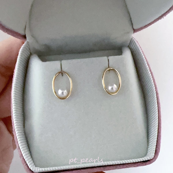 彩凜品質 4-4.5mm Akoya 設計款耳環 | Sailin Quality 4-4.5mm Akoya Special Design Earrings