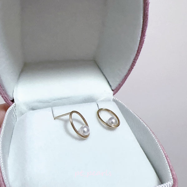 彩凜品質 4-4.5mm Akoya 設計款耳環 | Sailin Quality 4-4.5mm Akoya Special Design Earrings