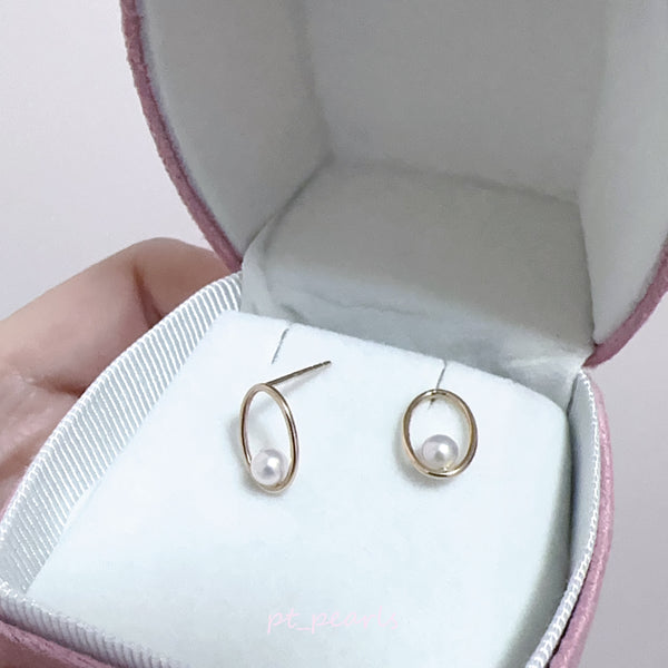 彩凜品質 4-4.5mm Akoya 設計款耳環 | Sailin Quality 4-4.5mm Akoya Special Design Earrings