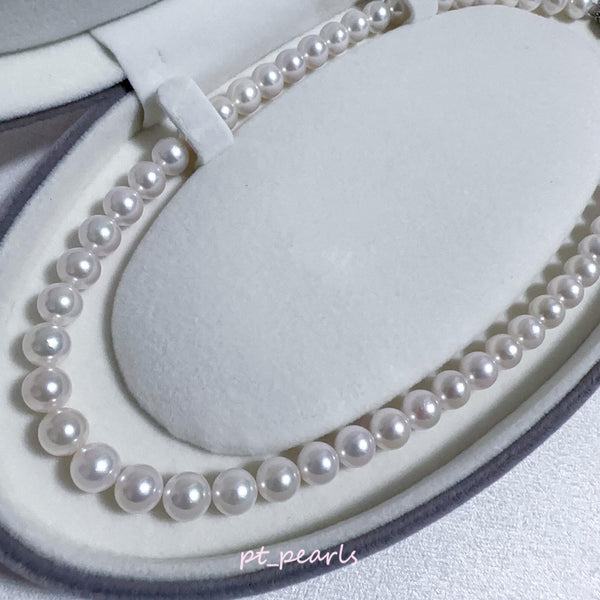 花珠級 極光 Akoya 幻彩櫻花粉色 7.5-8mm 珠鏈 | Hanadama Grade Aurora Akoya Rainbow Sakura Pink 7.5-8mm Pearl Strand