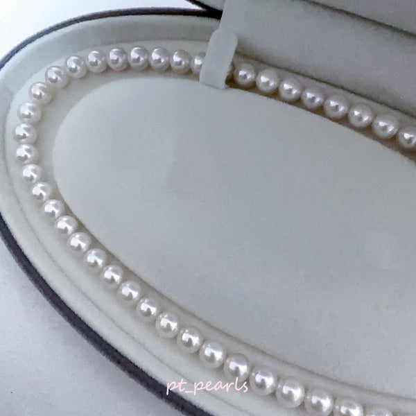 花珠級 極光 Akoya 幻彩櫻花粉色 7.5-8mm 珠鏈 | Hanadama Grade Aurora Akoya Rainbow Sakura Pink 7.5-8mm Pearl Strand