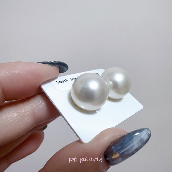 超特價 南洋澳白14.2mm 配18K配件 | Special Offer South Sea White Pearl 14.2mm with 18K setting