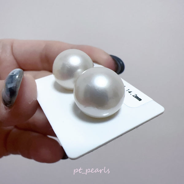 超特價 南洋澳白14.2mm 配18K配件 | Special Offer South Sea White Pearl 14.2mm with 18K setting