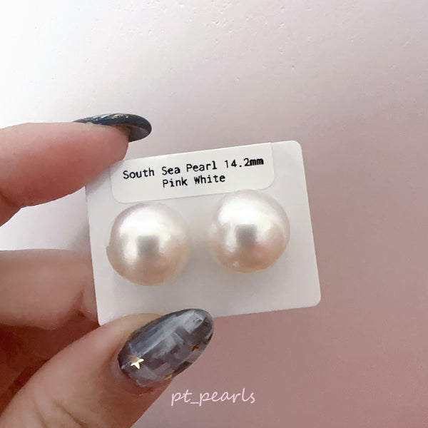 超特價 南洋澳白14.2mm 配18K配件 | Special Offer South Sea White Pearl 14.2mm with 18K setting