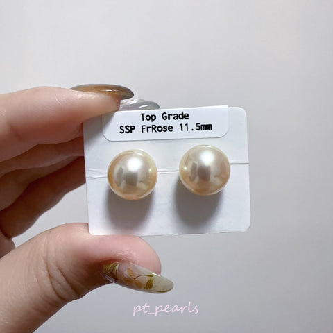 頂級極光南洋French Rose珍珠 11.5mm 配18K配件 | Top Grade Aurora South Sea French Rose Pearl 11.5mm with 18K setting