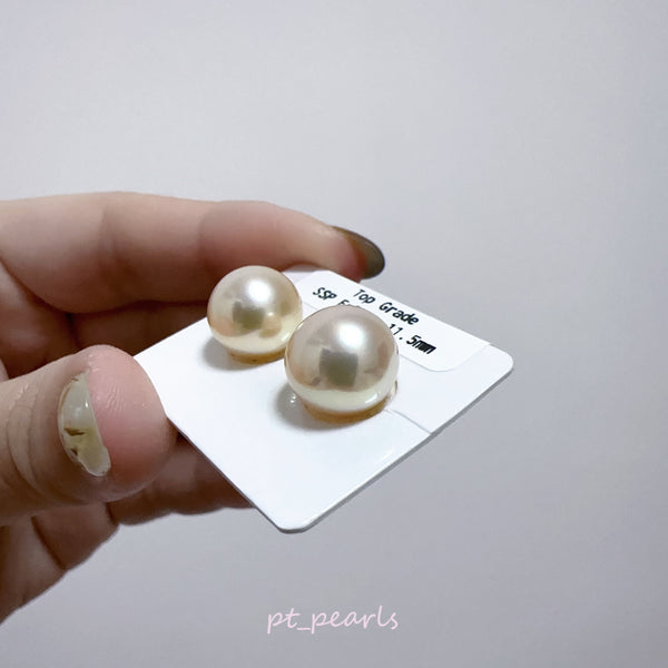 頂級極光南洋French Rose珍珠 11.5mm 配18K配件 | Top Grade Aurora South Sea French Rose Pearl 11.5mm with 18K setting