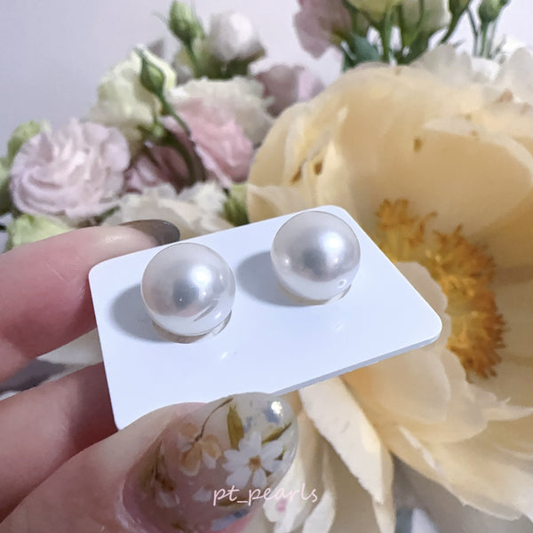 (母親節優惠) AAAA級 極光南洋澳白珠11-12mm耳環 | (Mother’s Day Special) AAAA Grade Aurora South Sea Pearl 11-12mm Earrings