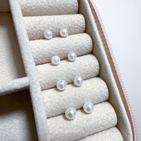 AAAA級 / 彩凜品質 頂級極光 Akoya 4-5mm 耳環 | AAAA / Sailin Grade Aurora Akoya 4-5mm Earrings