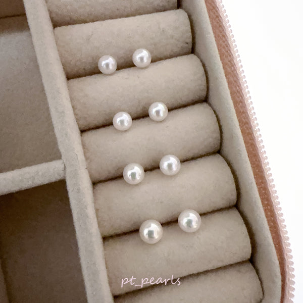 AAAA級 / 彩凜品質 頂級極光 Akoya 4-5mm 耳環 | AAAA / Sailin Grade Aurora Akoya 4-5mm Earrings