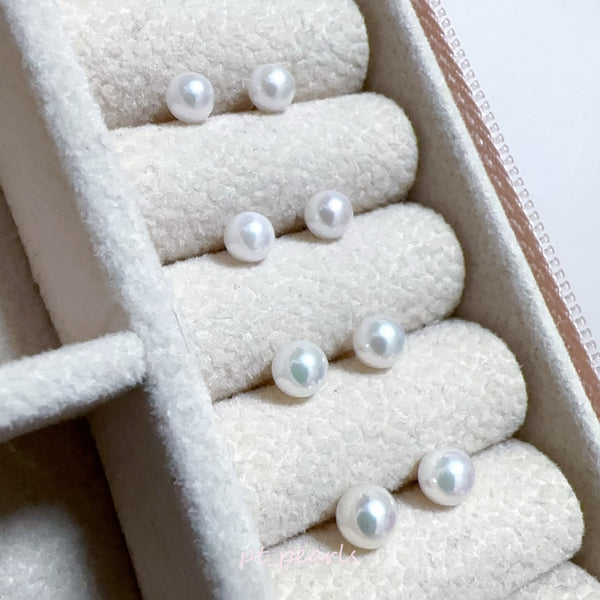 AAAA級 / 彩凜品質 頂級極光 Akoya 4-5mm 耳環 | AAAA / Sailin Grade Aurora Akoya 4-5mm Earrings