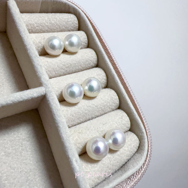 AAAA級 / 花珠級 頂級Akoya 9-9.5mm 耳環 | AAAA / Hanadama Top Grade 9-9.5mm Akoya Earrings