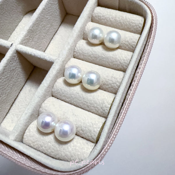 AAAA級 / 花珠級 頂級Akoya 9-9.5mm 耳環 | AAAA / Hanadama Top Grade 9-9.5mm Akoya Earrings
