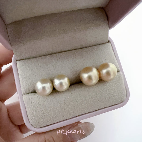 南洋金珠 10-11 / 11-12mm 配18K配件 | South Sea Gold Pearl 10-11 / 11-12mm with 18K setting